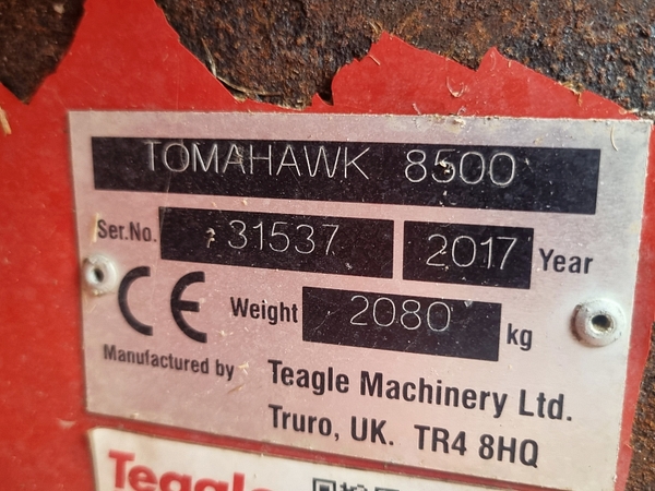 Chris Atkin & Son Ltd - Teagle Tomahawk 8500